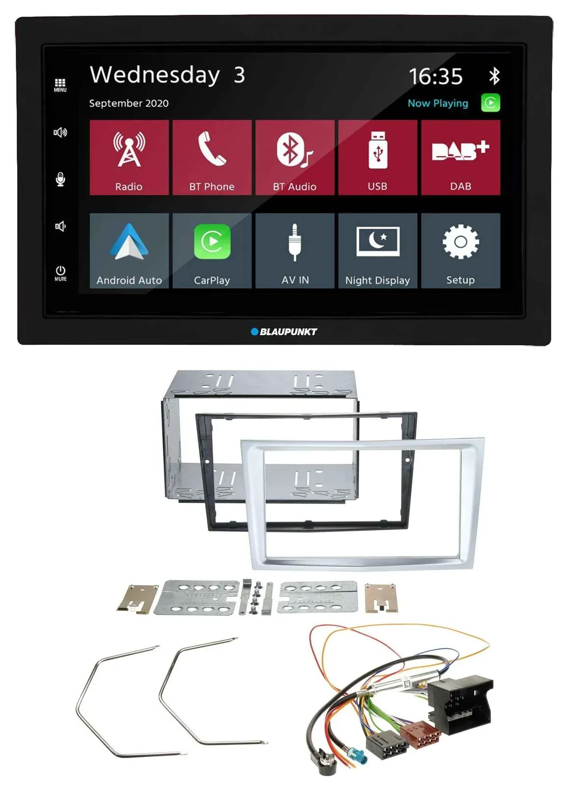 Blaupunkt DAB Bluetooth USB MP3 2DIN Autoradio für Opel Astra H Zafira B Corsa D