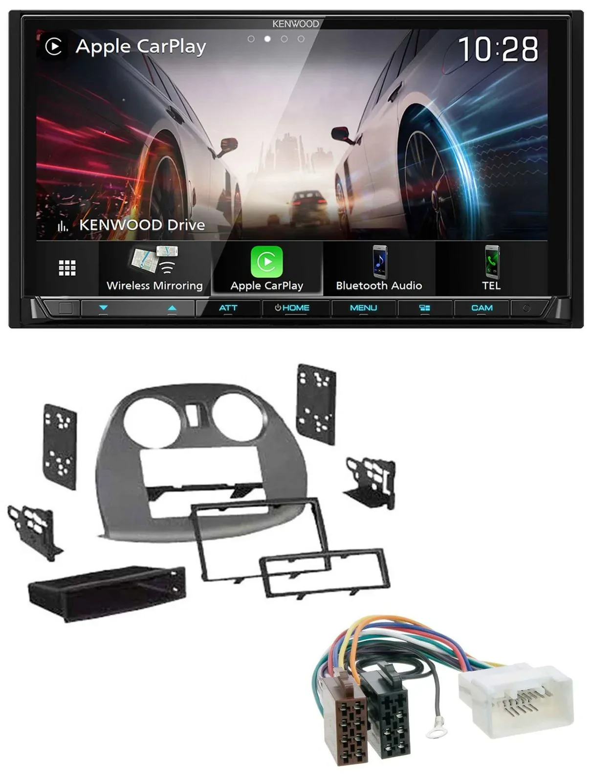 Автомагнитола для Mitsubishi Eclipse 4G (2005–2012) Kenwood 2DIN, USB, DAB, Bluetooth, MP3