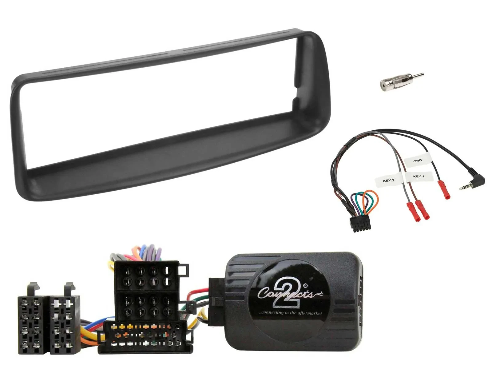 Einbauset Lenkradadapter DIN Autoradio für Peugeot 206 CC 1998-2002