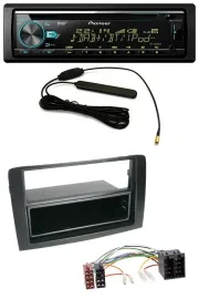 Pioneer CD MP3 AUX DAB USB Autoradio für Fiat Idea (350 03-11) schwarz