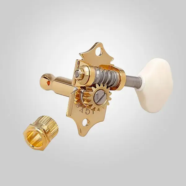 Gotoh SXB510V Mechaniken für Gitarre 3L/3R Übersetzung 1:15 creme Knöpfe, gold