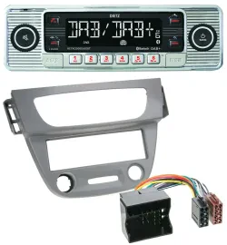 Dietz Bluetooth MP3 DAB USB Autoradio für Renault Megane 3 Quadlock 09-14 grau