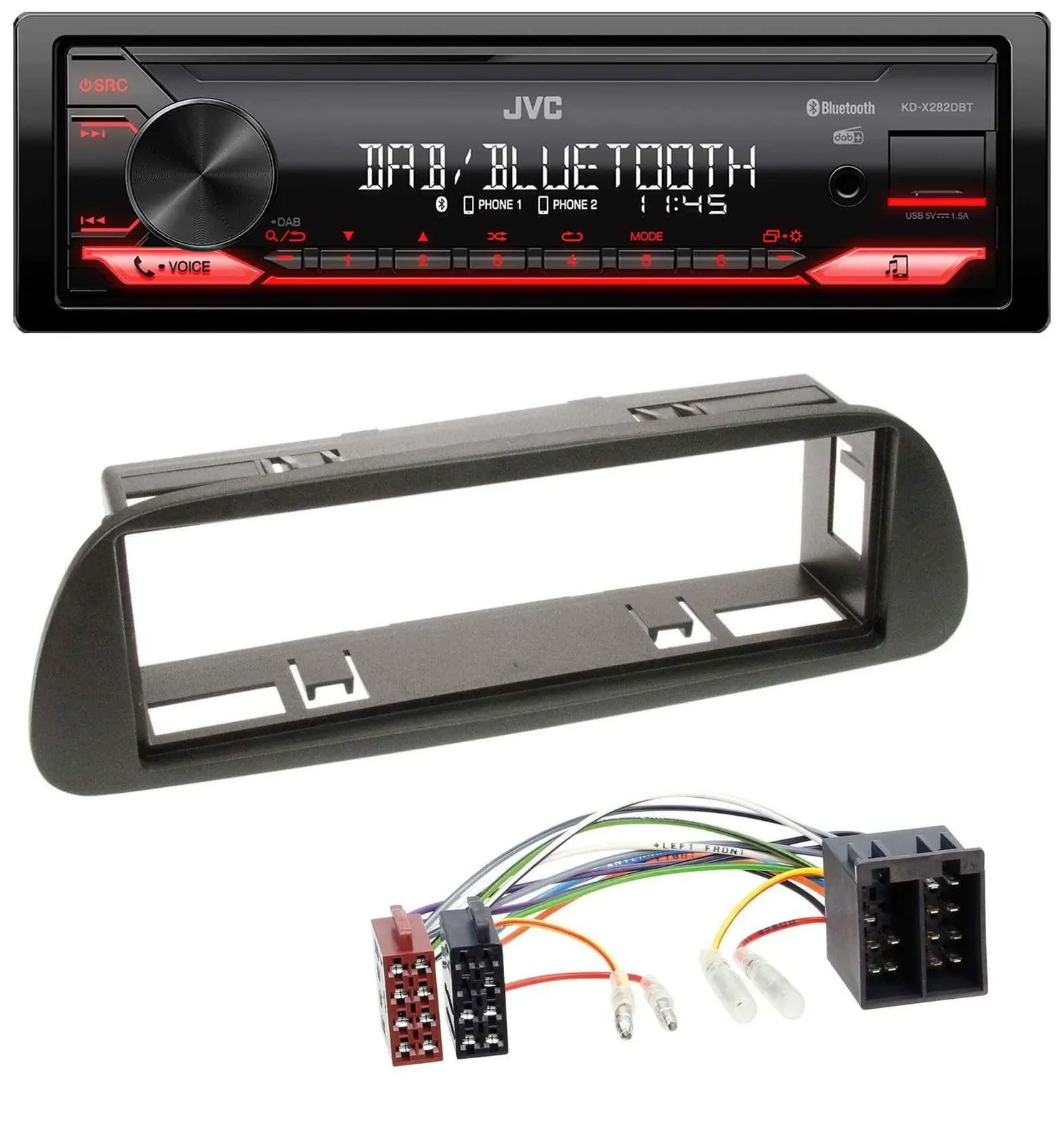 JVC Bluetooth USB DAB MP3 Autoradio für Mercedes Sprinter W314 ab 2001