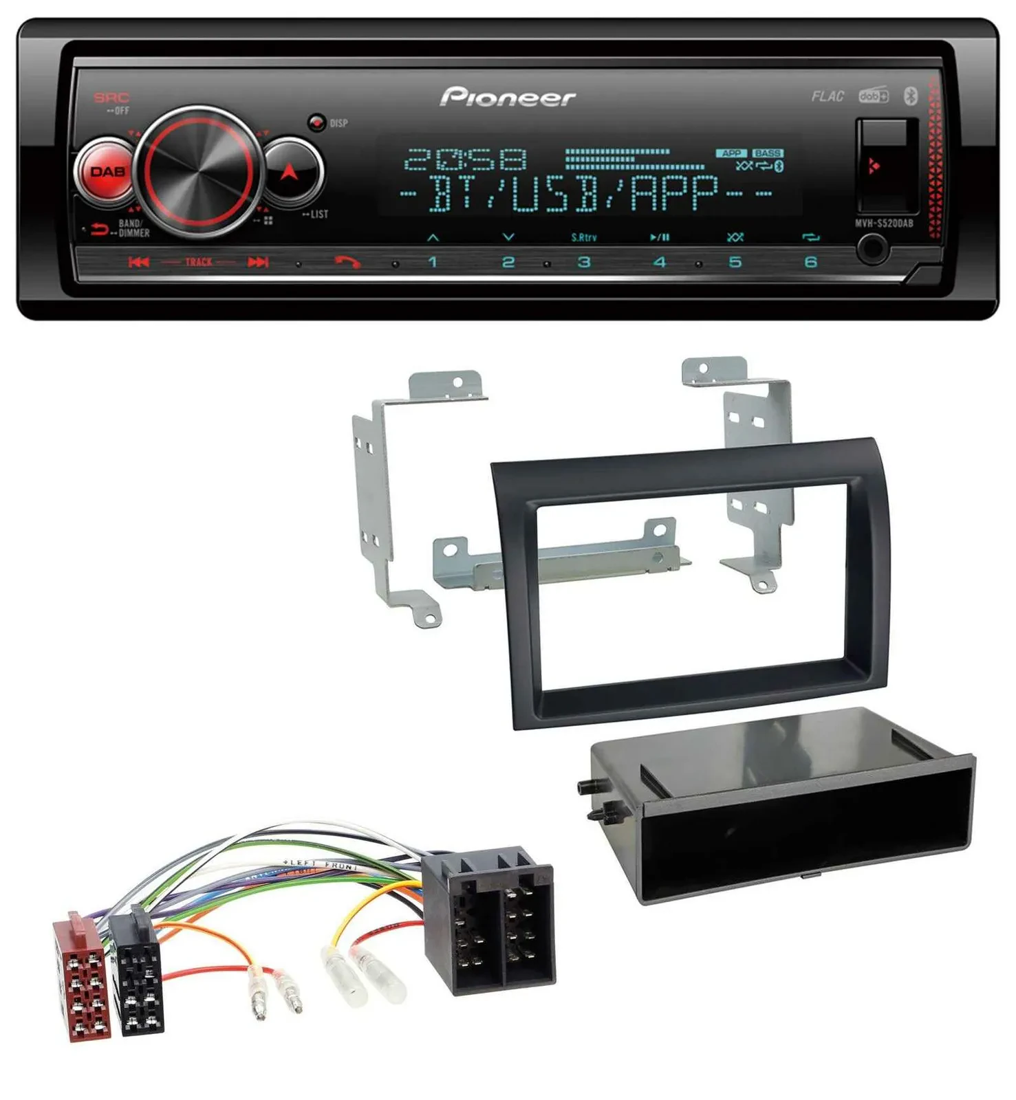Автомагнитола Pioneer Bluetooth USB MP3 DAB для Citroen Jumper/Fiat Ducato (2006–2011)