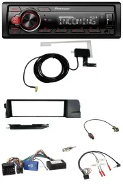 Pioneer MP3 Lenkrad CD DAB USB Autoradio für BMW 3er 01-07 E46 schwarz HQ