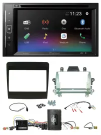 Pioneer Bluetooth Lenkrad USB 2DIN DAB DVD Autoradio für Porsche 911 991 2011-20