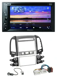 Pioneer Bluetooth 2DIN USB DVD DAB MP3 Autoradio für Hyundai Santa Fe 3 Schalter