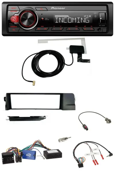 Pioneer MP3 Lenkrad CD DAB USB Autoradio für BMW 3er 01-07 E46 schwarz HQ