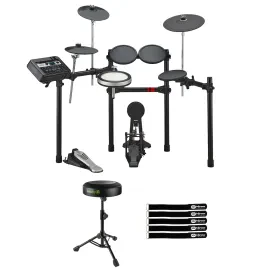 Yamaha Pro Audio DTX6K-X DTX6 Series Electronic Drum Kit Set w Cymbals & Seat