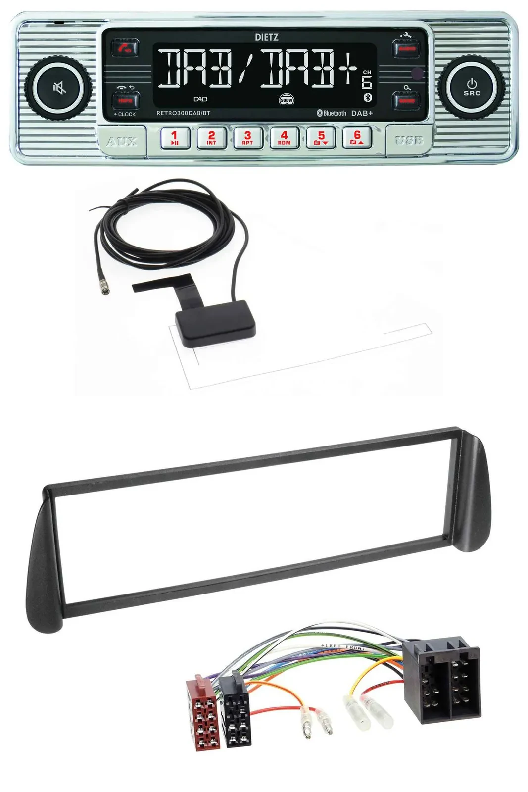 Dietz Bluetooth USB MP3 DAB Autoradio für Citroen Xsara Picasso (ab 2000)