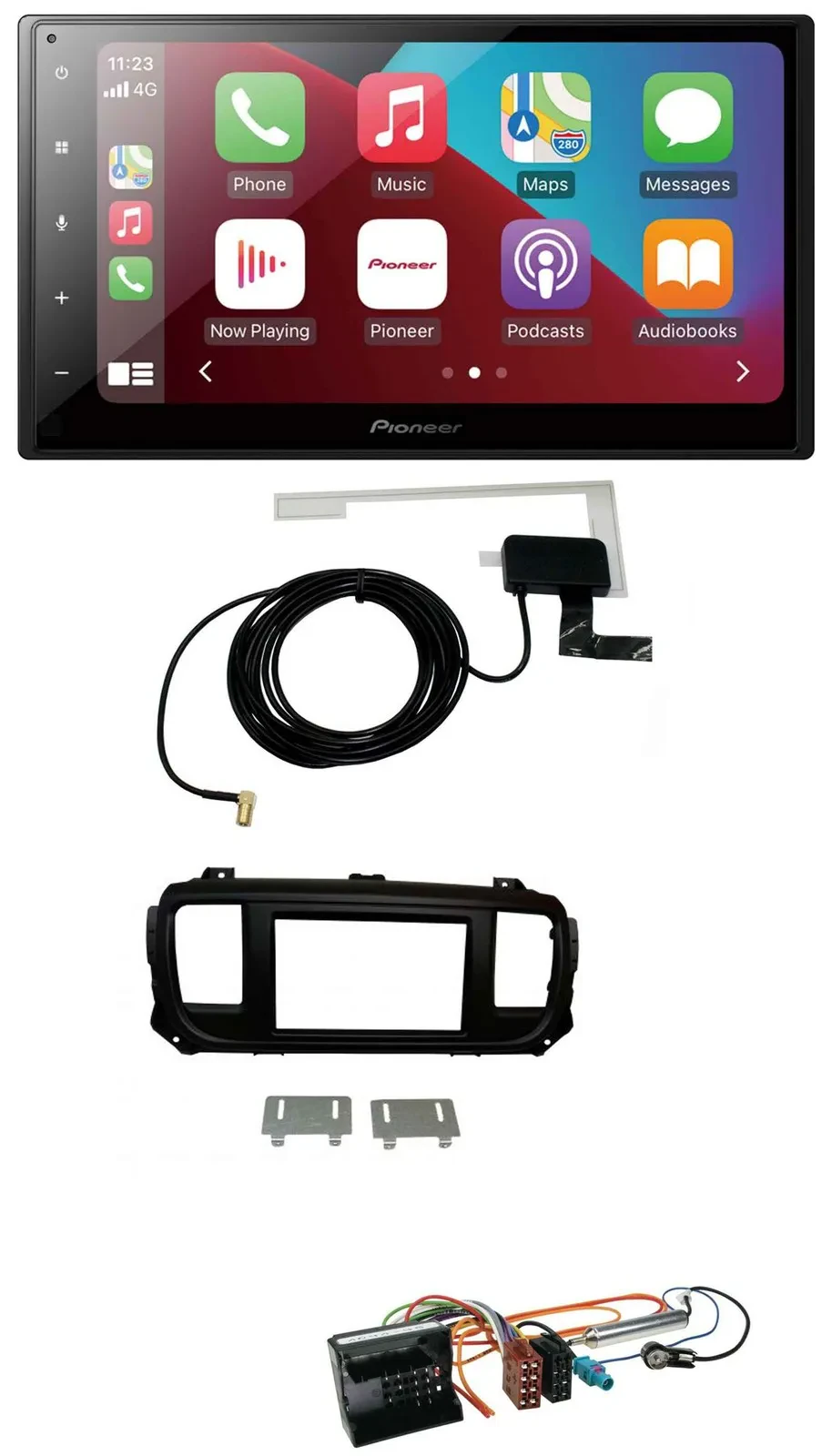 Pioneer USB Bluetooth DAB MP3 2DIN Autoradio für Peugeot Expert Traveller ab 201