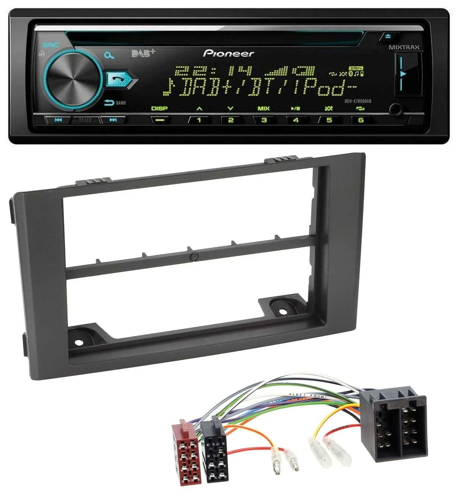 Автомагнитола для Iveco Daily (2006–2014) Pioneer DAB, CD, USB, Bluetooth, черный