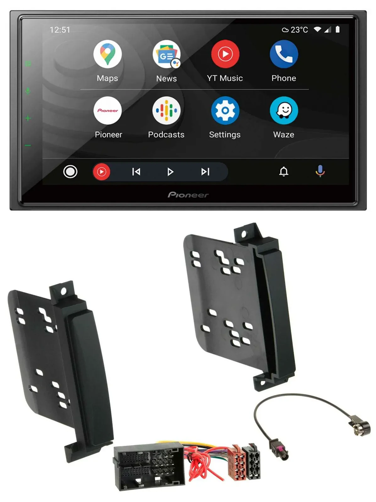 Pioneer USB 2DIN DAB MP3 Bluetooth Autoradio für Jeep Grand Cherokee Dodge Duran