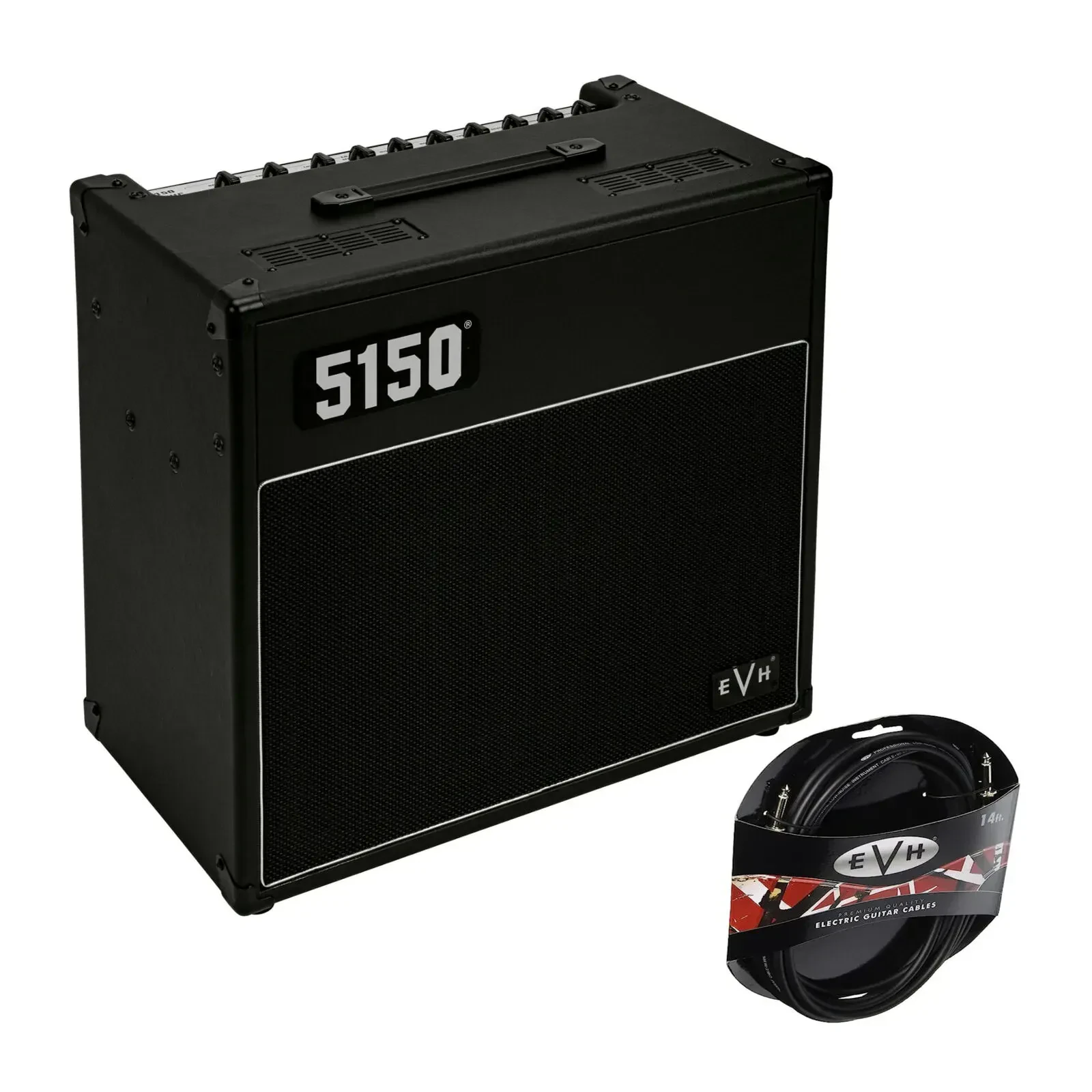 Гитарный комбоусилитель EVH 5150 Iconic Series 15W 1x10, черный, с кабелем