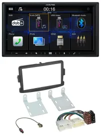 Alpine Bluetooth 2DIN MP3 DAB USB Autoradio für Dacia Sandero Opel Vivaro Renaul