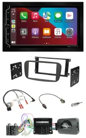 Автомагнитола ESX 2DIN DAB USB Bluetooth для Ford Focus/C-Max/Galaxy (с 2007) с поддержкой кнопок на руле