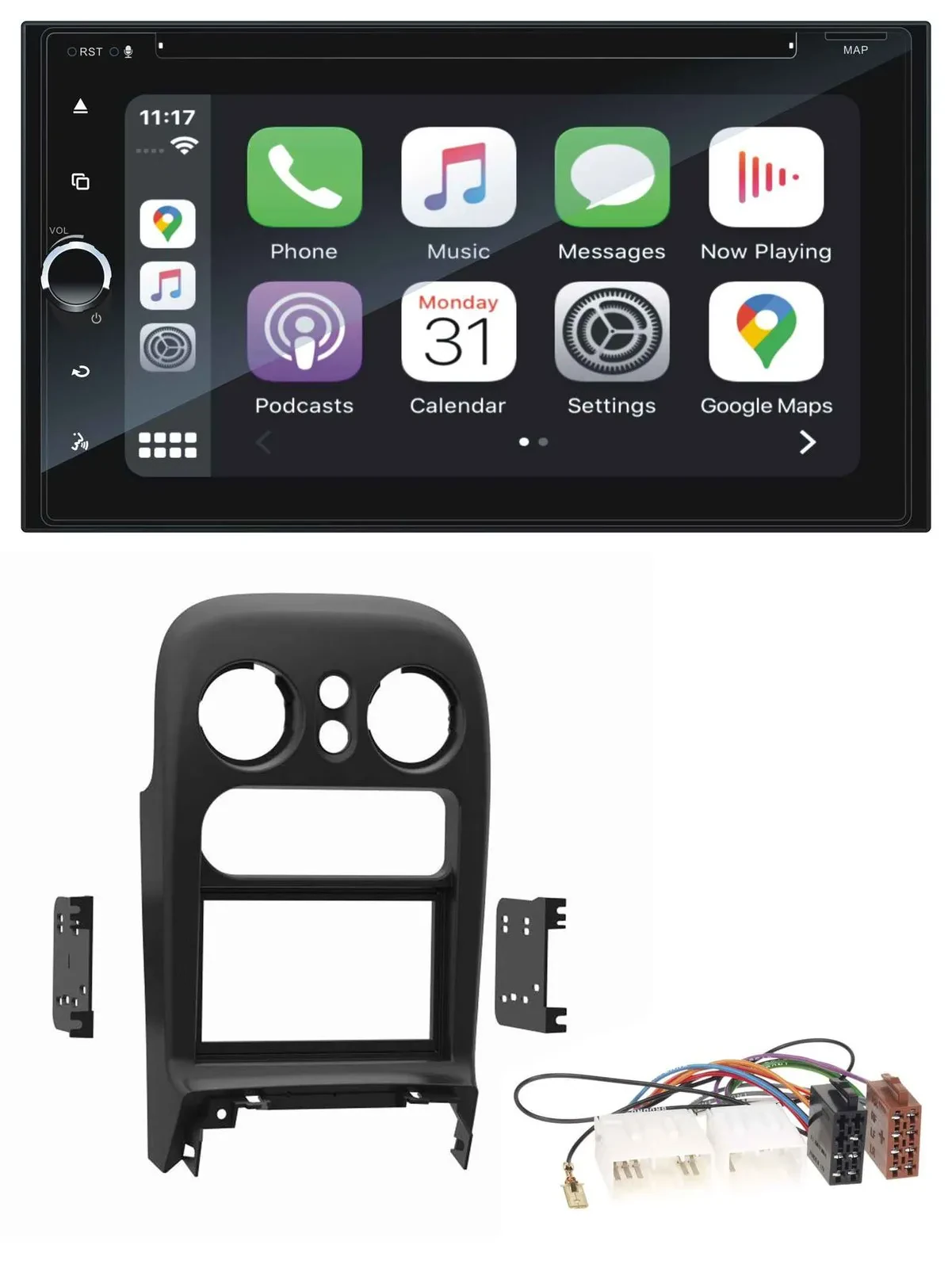 Автомагнитола для Mazda MX-5 (1994–1997) Blaupunkt 2DIN, Bluetooth, DAB, USB, DVD, MP3