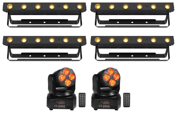 Комплект светового оборудования Chauvet DJ Ezlink Strip Q6 BT+(2) RockOn-7