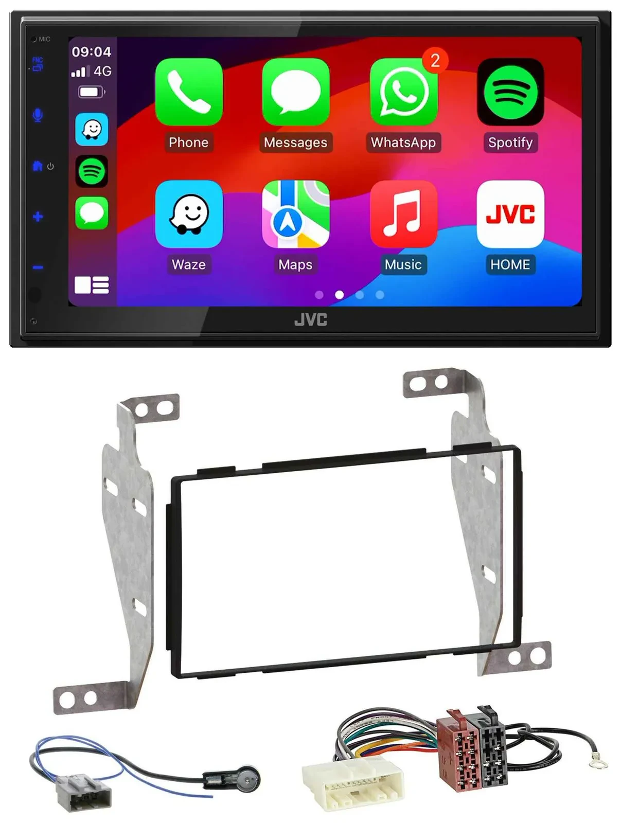 JVC Bluetooth 2DIN MP3 DAB USB Autoradio für Nissan Juke (2010-2014)