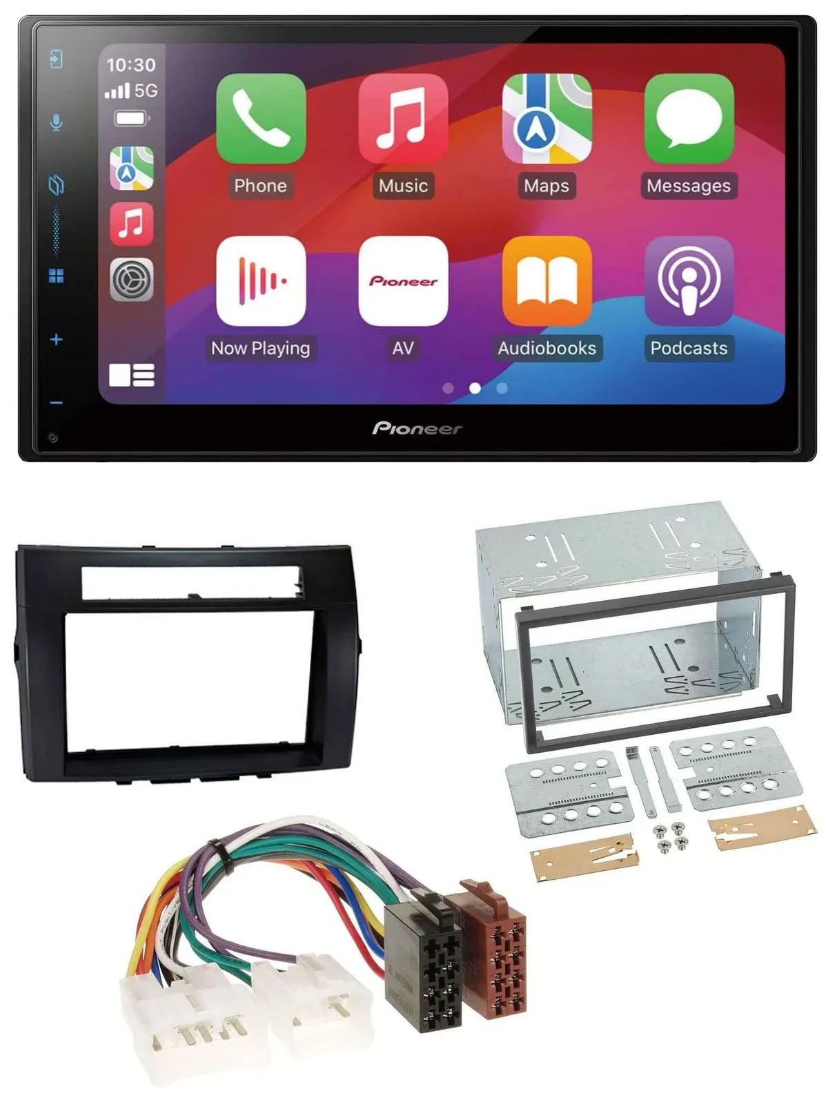 Pioneer DAB USB MP3 Bluetooth 2DIN Autoradio für Toyota Corolla 04-09 Verso schw