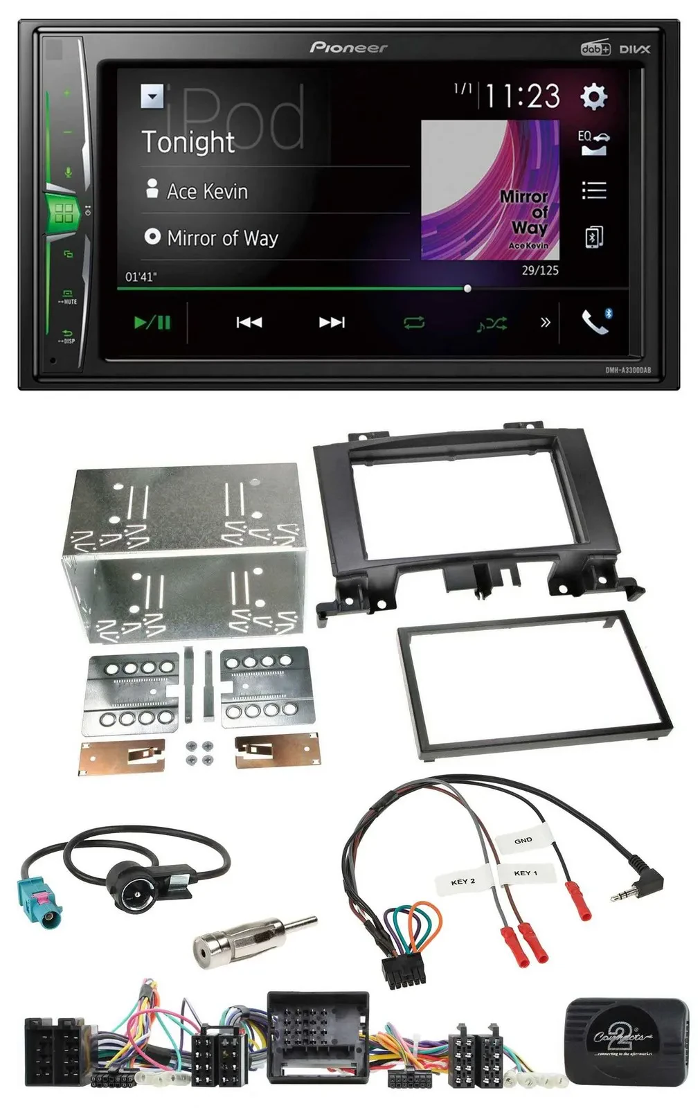 Автомагнитола Pioneer 2DIN DAB USB Bluetooth для Mercedes Sprinter Audio 5 2
