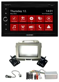 Blaupunkt 2DIN Lenkrad Bluetooth USB TMC DAB Navigation für Kia Sportage 3 2010-