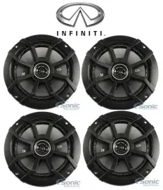 Kicker 6.5" Front/Rear Car Speaker Kit for 2004-2005 Infiniti M45