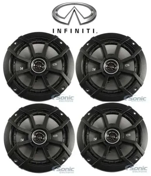 Kicker 6.5" Front/Rear Car Speaker Kit for 2004-2005 Infiniti M45