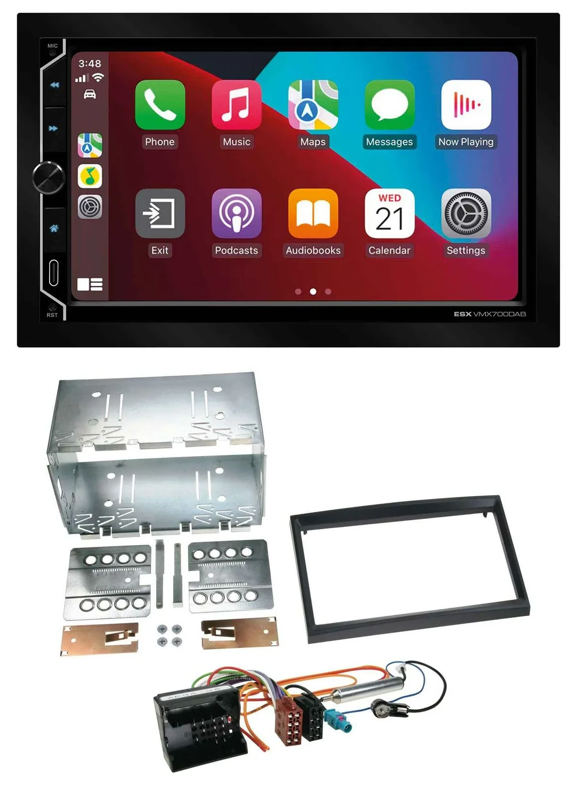 ESX 2DIN DAB USB MP3 Bluetooth Autoradio für Peugeot Expert 207 307 Partner Prof