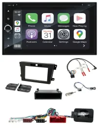 Blaupunkt DAB USB Bluetooth Lenkrad 2DIN TMC Navigation für Mazda CX-7 2008-2010