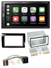 Pioneer USB MP3 DAB 2DIN Bluetooth Autoradio für Fiat Bravo (ab 2007)