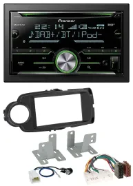 Pioneer Bluetooth MP3 DAB 2DIN USB CD Autoradio für Toyota Yaris 11-20 schwarz