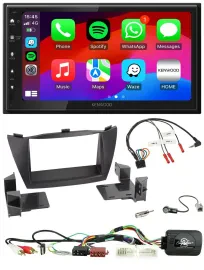 Автомагнитола Kenwood 2DIN, USB, DAB, Bluetooth, для Hyundai Tucson 2010–2015, с поддержкой кнопок на руле