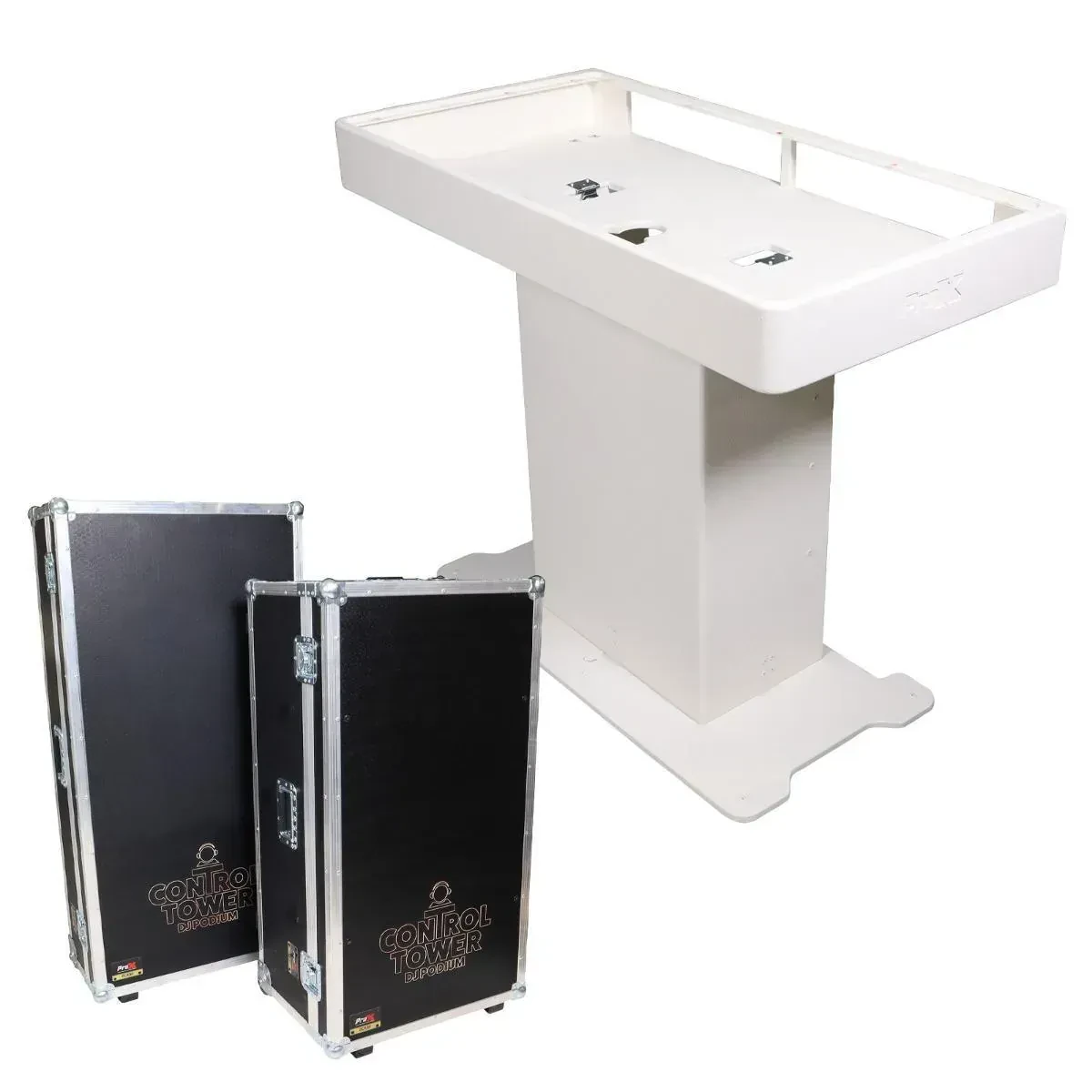 Кейс для DJ-оборудования ProX XZF-DJXLCTWCASE для Control Tower Frontboard, белый
