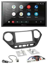 Pioneer USB 2DIN DAB MP3 Bluetooth Autoradio für Hyundai i10 ab 2013 AUX USB