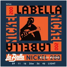 Струны для электрогитары La Bella N946 Nickel 200 Roller Wound 9-46