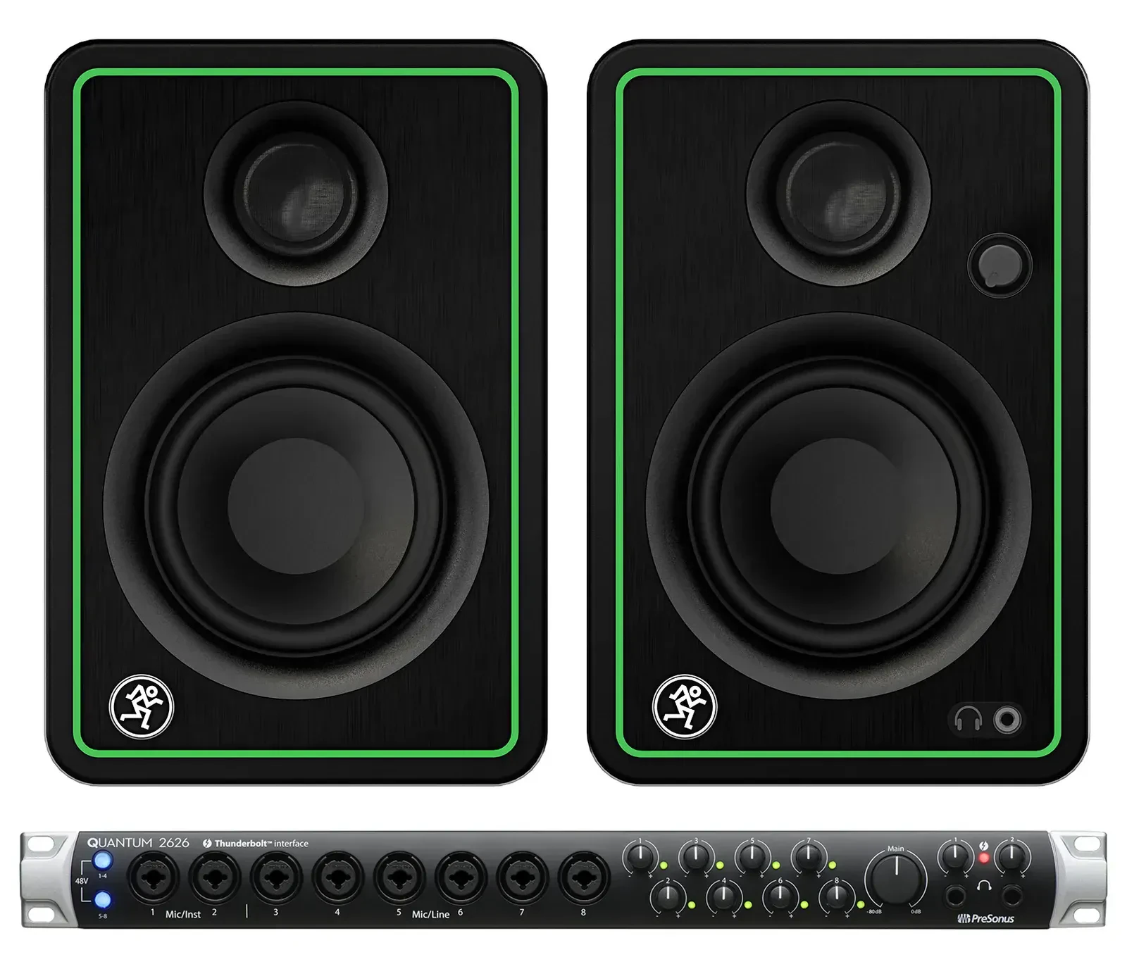 Аудиоинтерфейс PreSonus Quantum 2626 26x26 Thunderbolt 3 (набор, мониторы Mackie CR3-XBT, пара)