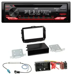 Автомагнитола для Alfa Romeo Giulietta JVC CD, DAB, USB, Bluetooth, MP3, 52-pin, с 2013, черный глянец