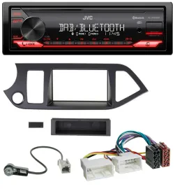 JVC Bluetooth USB DAB MP3 Autoradio für Kia Picanto ab 2011 Start-Stop