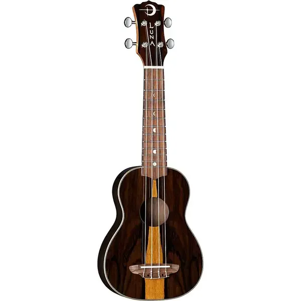 Укулеле Luna Guitars Ziricote Wood Soprano Ukulele Gloss Natural