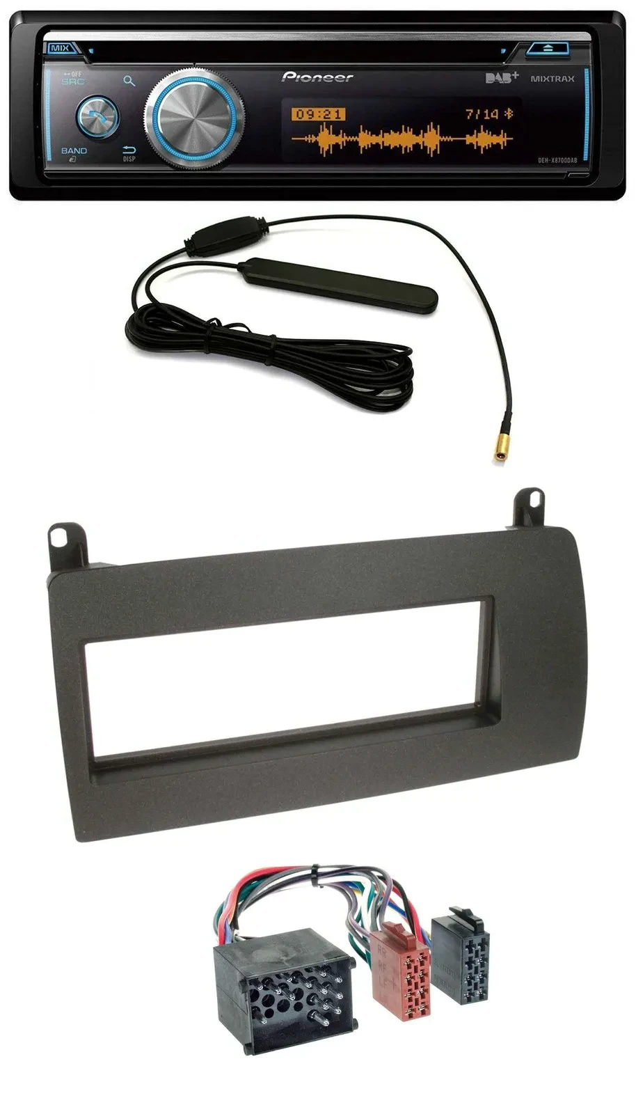 Автомагнитола Pioneer CD/USB/Bluetooth/DAB/MP3 для Rover 75 (1999–2001)