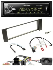 Pioneer Bluetooth USB DAB Lenkrad Autoradio für Audi A4 00-09 ISO Fakra teilakti