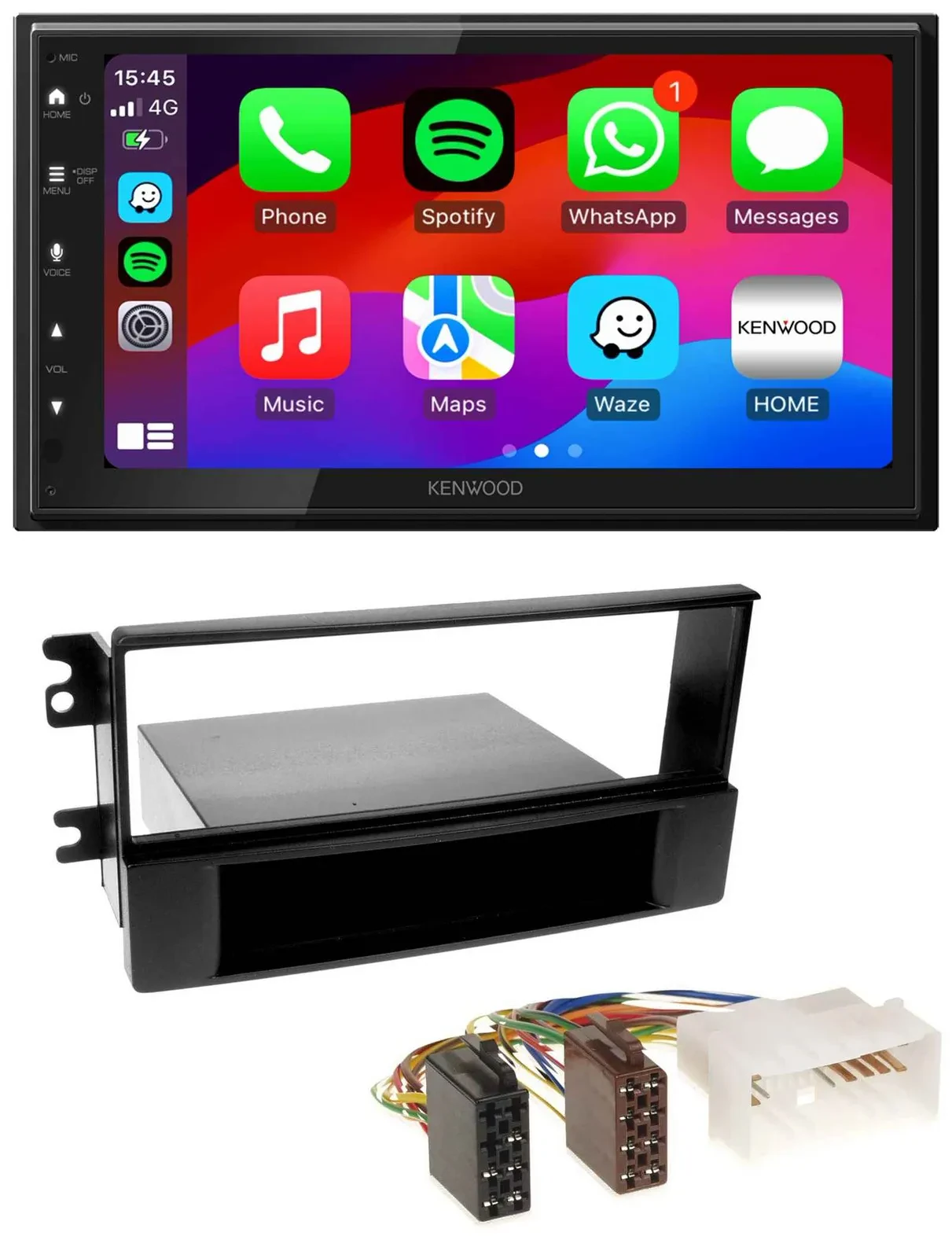 Kenwood MP3 USB DAB 2DIN Bluetooth Autoradio für Kia Sportage II 2005-2009