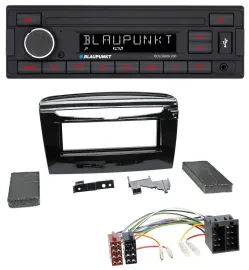 Blaupunkt MP3 AUX USB 1DIN Autoradio für Lancia Y ab 12 schwarz glänzend