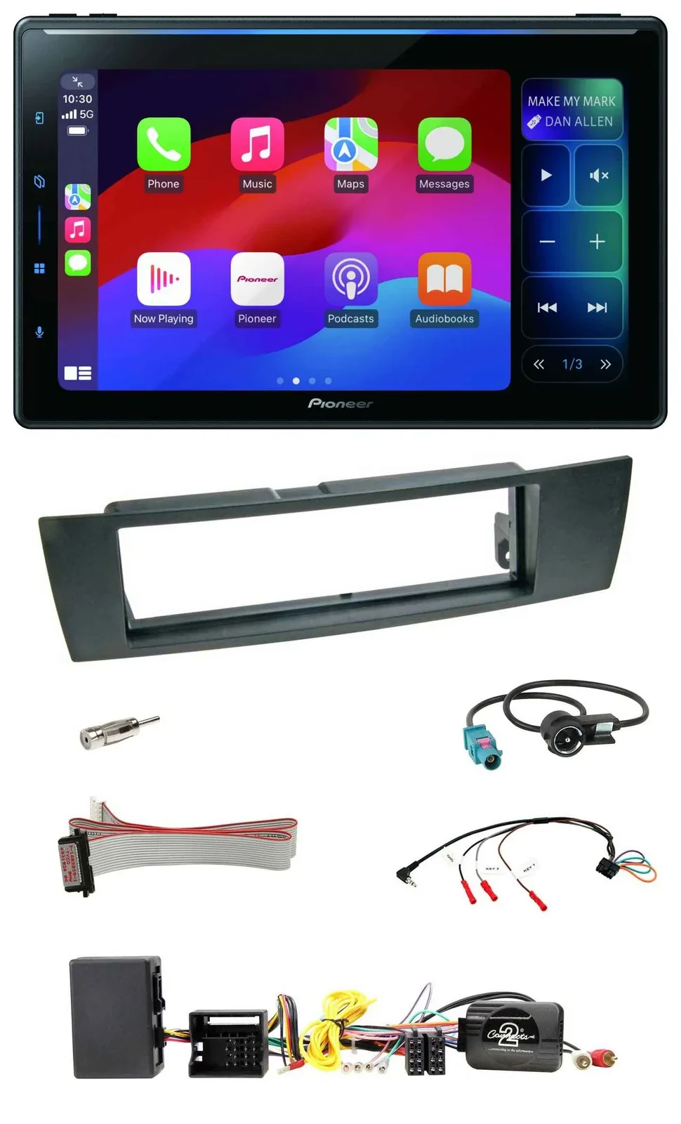 Pioneer Bluetooth DAB Lenkrad USB Autoradio für BMW 1er E87 2004-2013 Aktiv