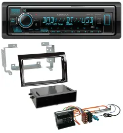 Kenwood MP3 Bluetooth DAB USB CD Autoradio für Citroen Jumper 06-11 Quadlock pia