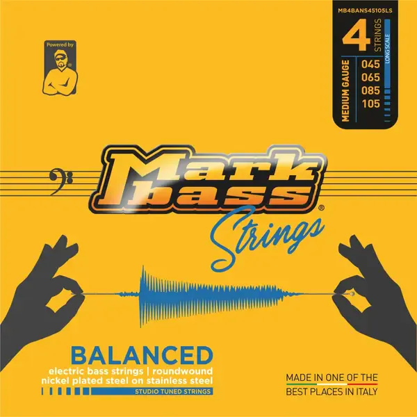 Струны для бас-гитары Markbass Balanced Series Studio Tuned Long Scale 45-105