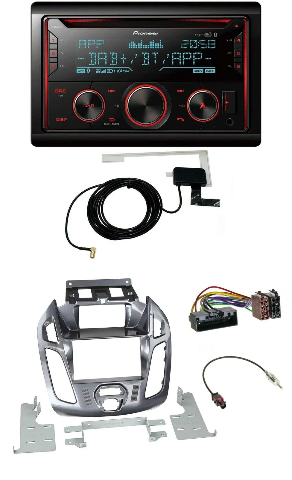 Автомагнитола для Ford Transit Connect Pioneer 2-DIN CD USB Bluetooth DAB MP3