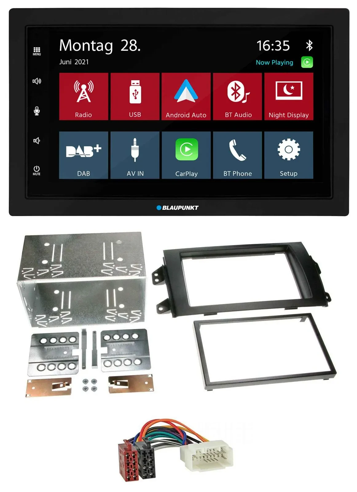 Blaupunkt MP3 Bluetooth DAB 2DIN USB Autoradio für Fiat Sedici Suzuki SX 4 ab 06