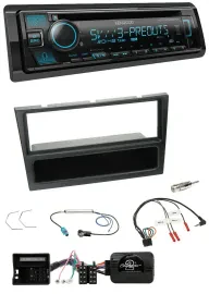 Kenwood Bluetooth USB CD Lenkrad DAB Autoradio für Opel Corsa C 2004-2006 schwar